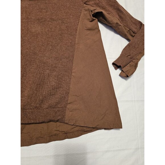 Peace Of Cloth New York Boho Knit And Fabric Blend Long Sleeve Sweater XL Boho - Picture 3 of 8